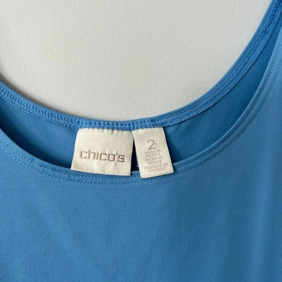 Chicos  Blue Tank Top | Size 2 (Plus) - Picture 3 of 5